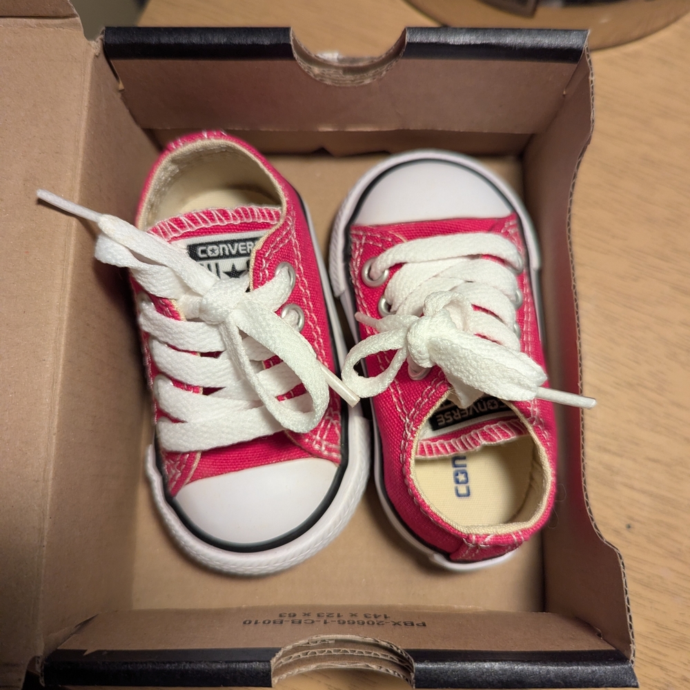 Converse Kids Bright Red Sneakers